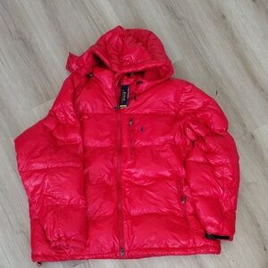 Ralph Lauren Vibrant Red Puffer Jacket